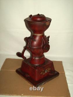L@@K Landers Frary & Clark Antique Cast Iron Hand Crank Coffee Grinder Mill