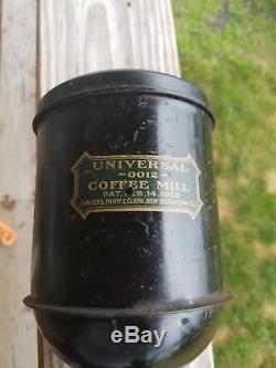 Landers Frary and Clark Coffee Grinder Mill Antique rare label