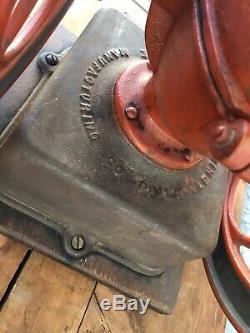 Large Enterprise Coffee Grinder Mill Antique Double 12.5 Inch Wheels