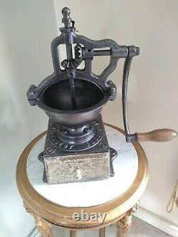 Large shop counter Antique Peugeot A2 Cast Iron Coffee Grinder c1900s