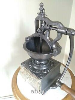 Large shop counter Antique Peugeot A2 Cast Iron Coffee Grinder c1900s