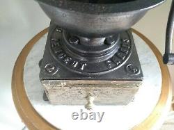 Large shop counter Antique Peugeot A2 Cast Iron Coffee Grinder c1900s