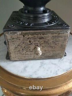 Large shop counter Antique Peugeot A2 Cast Iron Coffee Grinder c1900s