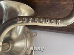 Lovelock London Brass Coffee Grinder Vintage Antique Rare No. 2