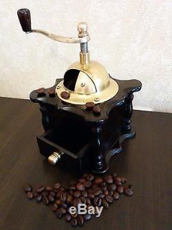 Manual Coffee Grinder Mill, Antique, Vintage, Armenian Handmade from Walnut Tree