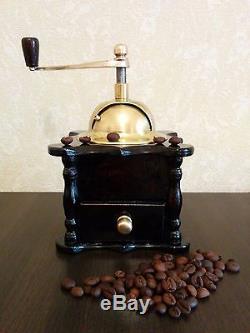 Manual Coffee Grinder Mill, Antique, Vintage, Armenian Handmade from Walnut Tree