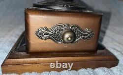 Manual coffee grinder Bean Spice Antique Cast-Iron hand crank vintage retro