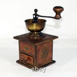 Mazzoni f. Lli Antique Italian Coffee Mill ITALY Old Correction USED