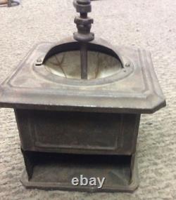 Metal Table Box Coffee mill Grinder ANTIQUE MODEL PEUGEOT FRERES (B118)