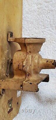 NICE! Antique AUSTRIA ART DECO wall mount coffee grinder PORCELAIN decor cubist