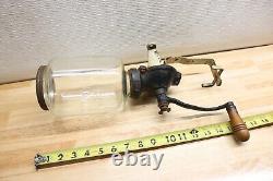 Nice Vintage Original Arcade 25 Coffee Grinder Wall Mounted With Glass Canister