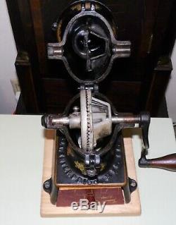 No. 1 Enterprise Coffee Grinder 1875 Patent antique cast iron mill