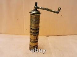 OLD ANTIQUE PRIMITIVE BRONZE OTTOMAN COFFEE GRINDER WORKING CONDITION 19th