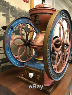 ORIGINAL Antique Cast Iron Enterprise No. 7 Coffee Grinder / Mill