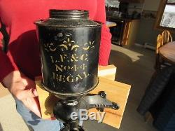 ORIGINAL c1915 LANDERS FRARY & CLARK COFFEE GRINDER / MILL RARE CORNER MOUNT