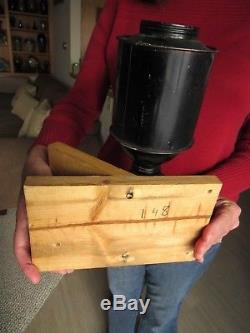 ORIGINAL c1915 LANDERS FRARY & CLARK COFFEE GRINDER / MILL RARE CORNER MOUNT