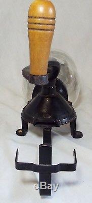 Old Antique ARCADE 25 Cast Iron WALL MOUNT Hand Crank COFFEE GRINDER -WORKS