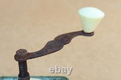 Old Antique Vintage Romanian Pepper Grinder Coffee Mill Resita Early 20th 1930's