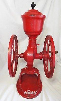 Old Antique WOODRUFF & EDWARDS CO. Cast Iron ELGIN NATIONAL COFFEE MILL Grinder