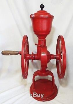 Old Antique WOODRUFF & EDWARDS CO. Cast Iron ELGIN NATIONAL COFFEE MILL Grinder