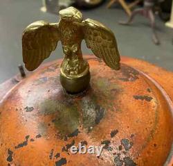 Oversized Cast Iron 19th Century Enterprise Polychrome Coffee Grinder