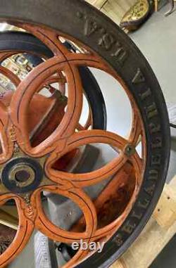 Oversized Cast Iron 19th Century Enterprise Polychrome Coffee Grinder