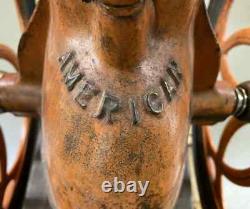Oversized Cast Iron 19th Century Enterprise Polychrome Coffee Grinder