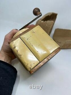 Peugeot Coffee Mill In Its Box Metal & Wood Collection