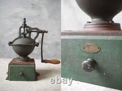 Peugeot Freres Coffee Mill Roasted Beans Machine Antique France Vintage F/S Rare