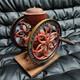 Progresso Vintage Coffee Mill Cast Iron Manual Hand Crank Grinder Antique tested
