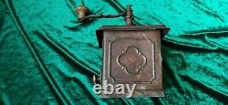 RARE 1870s LEINBROCK AUSTRIA HUNGARY CROATIA Sheet Metal Coffee Mill/Grinder