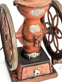 RARE ANTIQUE ENTERPRISE N0. 2 COFFEE GRINDER / Lamp ORIGINAL PAINT FAST SHIP