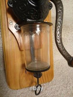 RARE Antique Arcade Golden Rule Coffee Grinder Complete