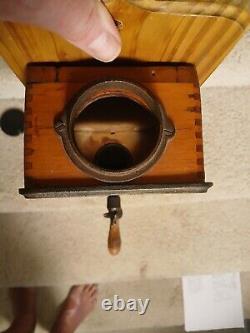 RARE Antique Arcade Golden Rule Coffee Grinder Complete