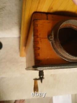 RARE Antique Arcade Golden Rule Coffee Grinder Complete