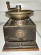 RARE Antique Cast Iron and Brass A Kenrick & Sons Coffee Mill Grinder