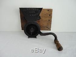 RARE! Antique DR. EDWARDS MILL (PAT. MAR 1,1859) Cast Iron Coffee Grinder Mill