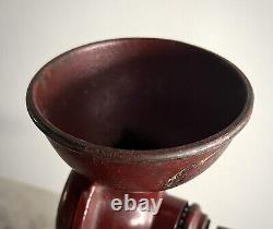 RARE Antique Vintage LANDERS, FRARY & CLARK CROWN COFFEE MILL Cast Iron (#432)