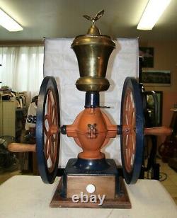 RARE Antique coffee grinder Enterprise #8 NICE! 17 wheels