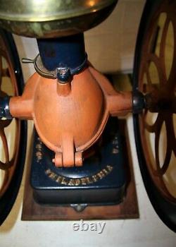 RARE Antique coffee grinder Enterprise #8 NICE! 17 wheels