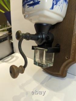 REAL ZASSENHAUS 1950's Vintage German Coffee Grinder Dutch Delft Mill Netherland