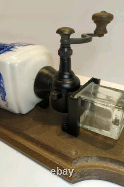REAL ZASSENHAUS 1950's Vintage German Coffee Grinder Dutch Delft Mill Netherland