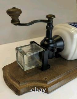 REAL ZASSENHAUS 1950's Vintage German Coffee Grinder Dutch Delft Mill Netherland