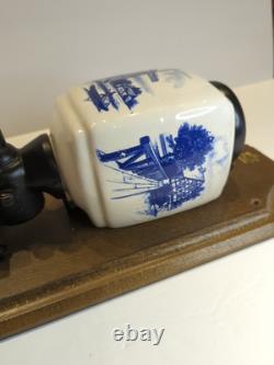 REAL ZASSENHAUS 1950's Vintage German Coffee Grinder Dutch Delft Mill Netherland
