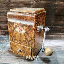 Rare 1938-1940 Antique Pe-De Diene No. 706 Wooden coffee grinder
