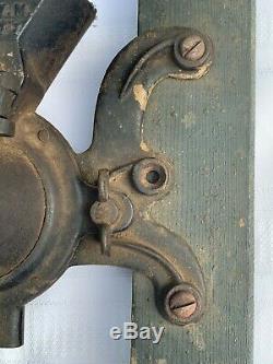 Rare Antique A. J. & Geo. W. M. Vandegrift Cast Iron Hinged Coffee Grinder/ MILL