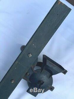 Rare Antique A. J. & Geo. W. M. Vandegrift Cast Iron Hinged Coffee Grinder/ MILL