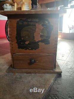 Rare Antique Arcade Manufacturing Imperial MILL No. #999 Coffee Grinder