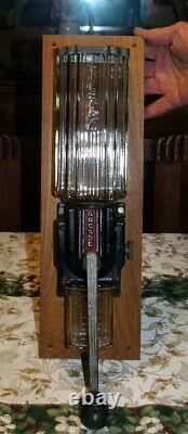 Rare Antique Art Deco Cast Iron 9010 Crystal Arcade Coffee Grinder / MILL