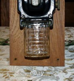 Rare Antique Art Deco Cast Iron 9010 Crystal Arcade Coffee Grinder / MILL